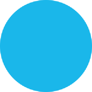 Blue Circle Labels 1" Diameter
