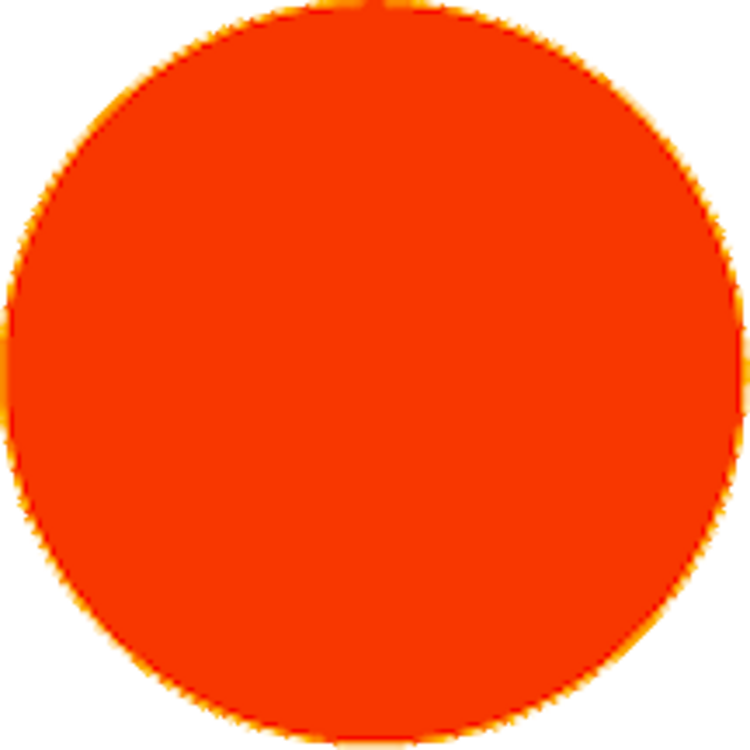 Fluorescent Red Circle Labels 2