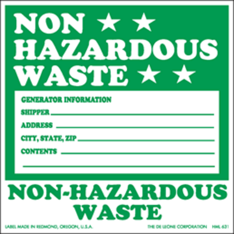 Hazardous Warning Labels