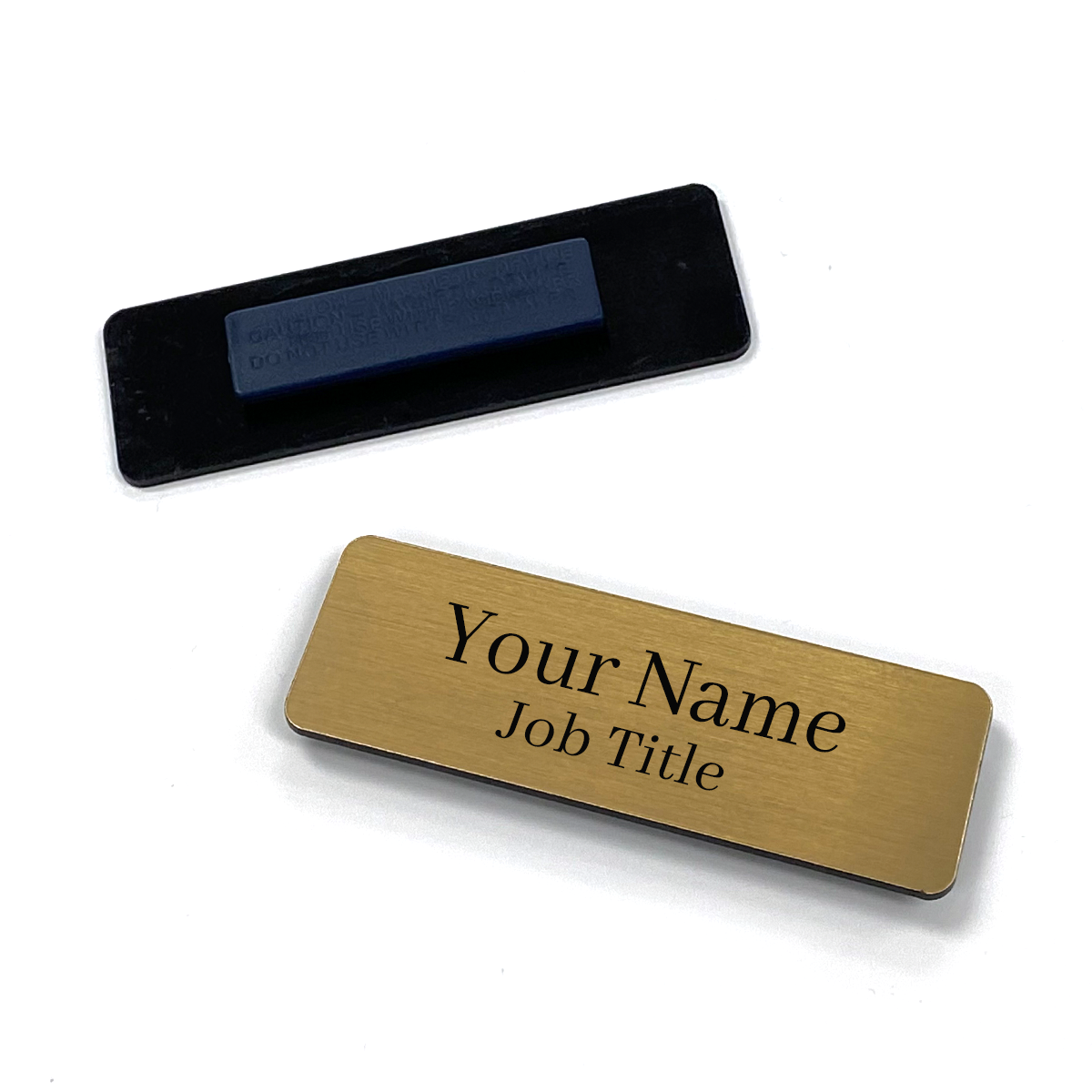 Custom Plastic Rectangle Name Tags - Full Color Print - Free Shipping!