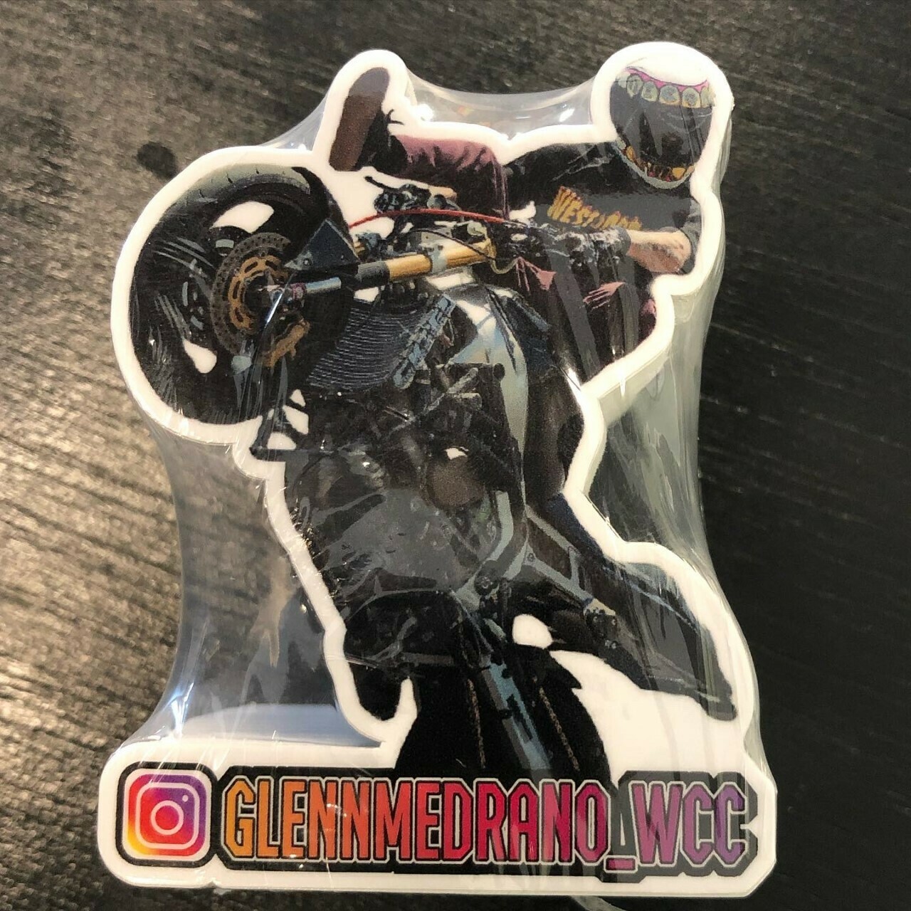 Kristin's photograph of their Die Cut Stickers