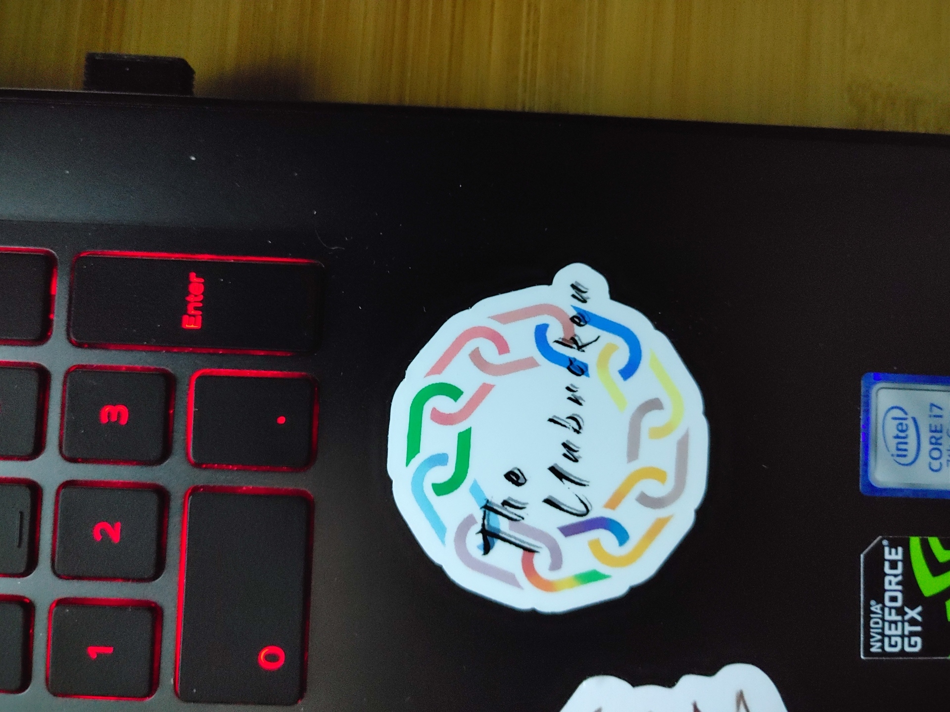 Tasha's photograph of their Die Cut Stickers