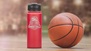 20 oz basketball themed custom water bottle