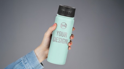 20 oz custom water bottle with SS logo