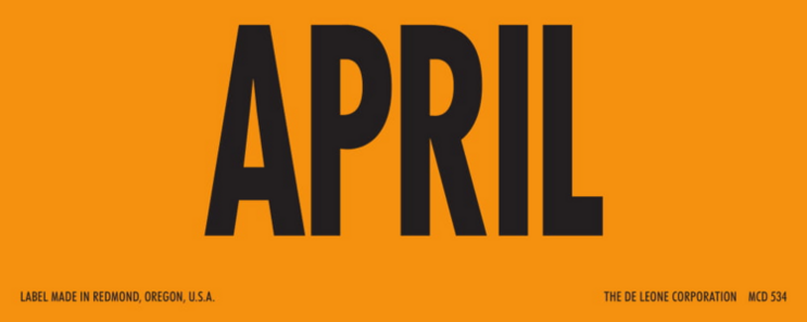 April Matte Paper Labels 2 x 5