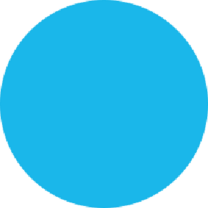 Blue Circle Labels 3/4 Diameter