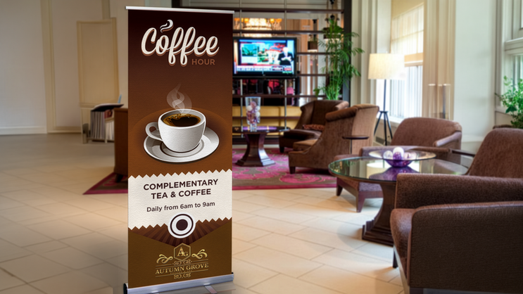 Coffee Hour Retractable Banner