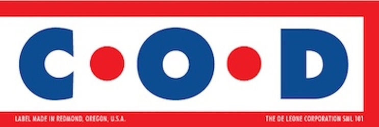 Collect On Delivery Labels 1 x 3