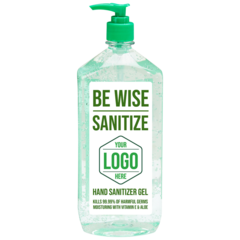 Custom Be Wise Sanitizer Sticker Designer