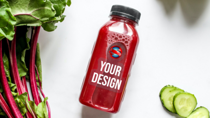 Custom clear stickers as a product label