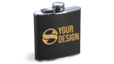 Custom Engraved Leatherette 6 oz Flask