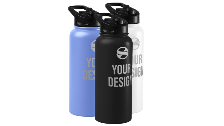 Custom Engraved Water Bottles (34oz)