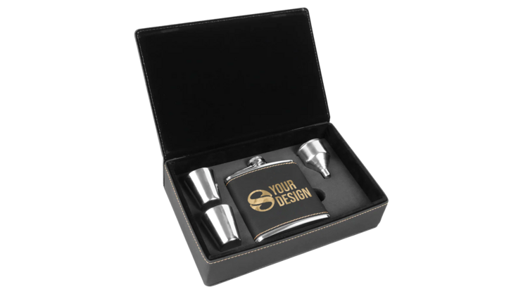 Custom Flask Gift Set (Engraved)