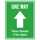 Help Others Practice Social Distancing With One Way Floor Stickers