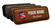 Custom Printed Leather Name Tags