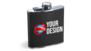 Custom Printed Leatherette 6 oz Flask