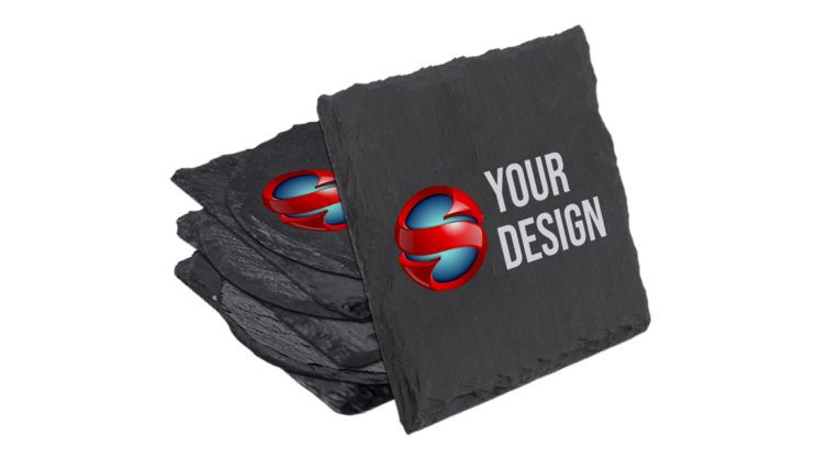 Custom Printed Slate Coasters