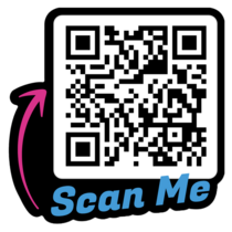 Custom QR Code Scan Me Sticker