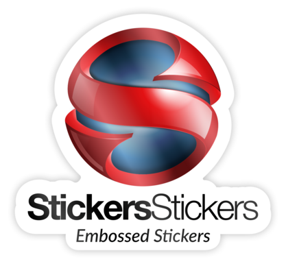 Embossed Stickers Material Sample Image
