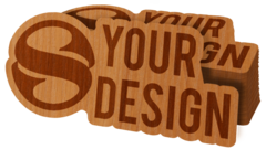 Engraved Wood Stickers