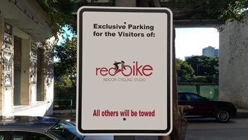 Exclusive Parking Reflective Aluminum Sign