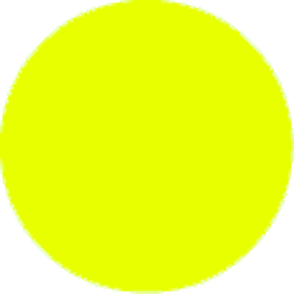 Fluorescent Chartreuse Circle Labels 3/4 Diameter