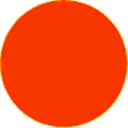 Fluorescent Red Circle Labels 1.5 Diameter