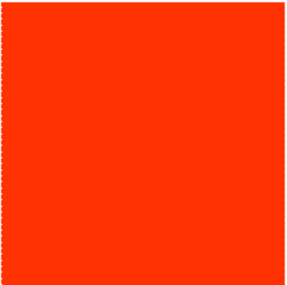 Fluorescent Red Square Labels 2.5 x 2.5