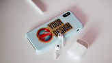 Full Color Custom Wood Sticker On iPhone