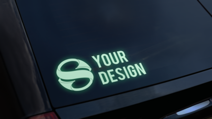 Glow in the Dark Transfer Stickers - Car