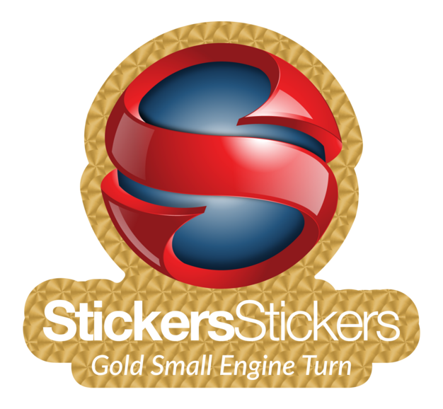 Simple Engine Sticker Gold Small Engine Turn Material Sample