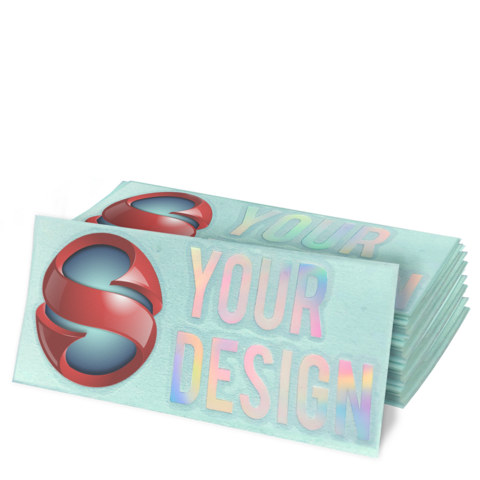 Holographic Multi-Color Transfer Stickers | Printed Transfer Decals