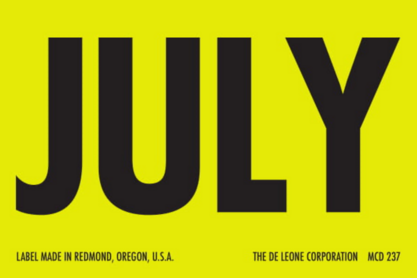 July Matte Paper Labels 2 x 3