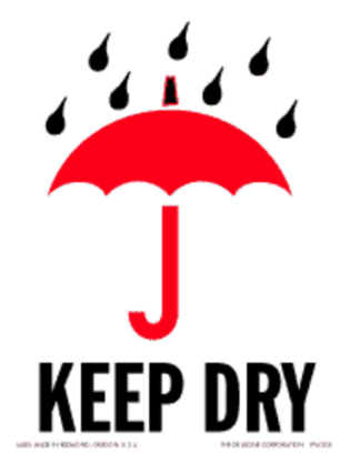 Keep Dry Paper Labels 3 x 4
