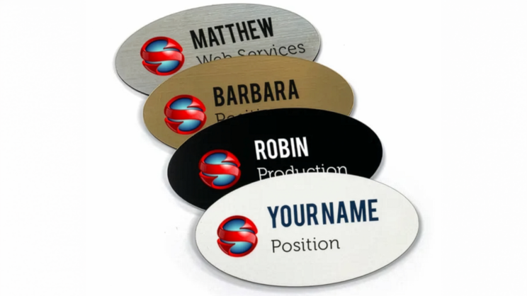 Large Oval Name Tags 1