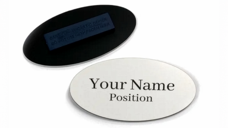 Large Oval Name Tags 2