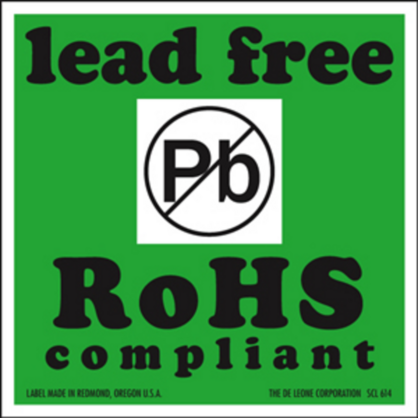 Lead Free Special Handling Paper Labels 4 x 4