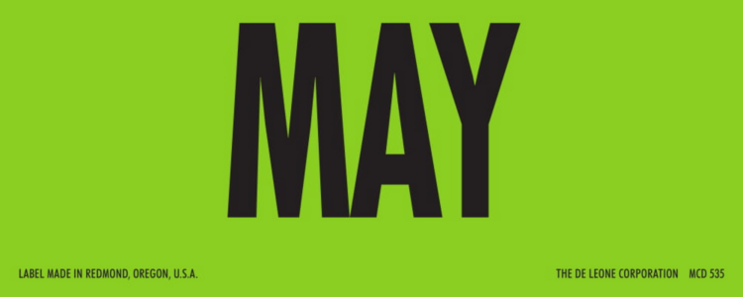 May Matte Paper Labels 2 x 5