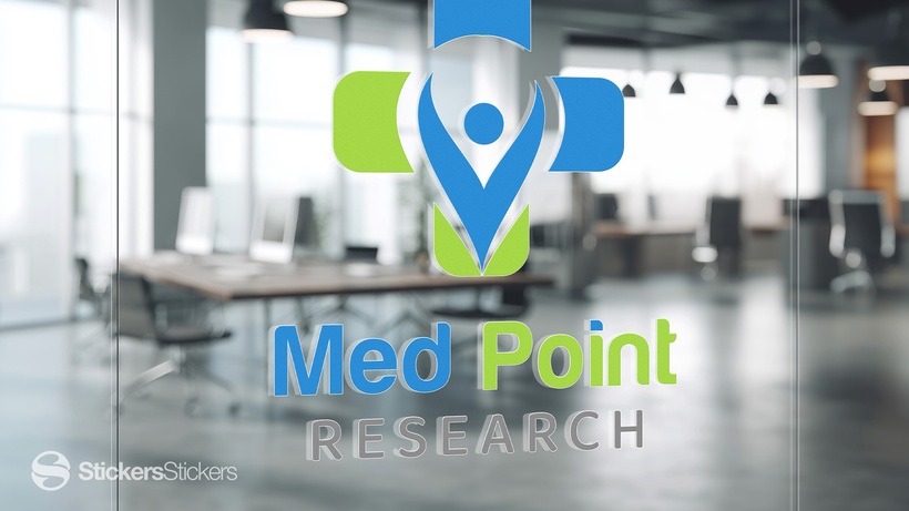 Med Point Decal on Door for Blog