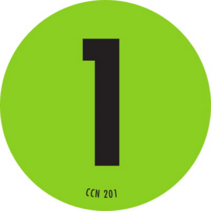 Number 1 Circle Labels 2 Diameter
