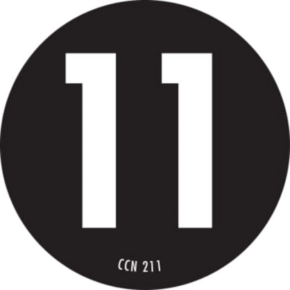 Number 11 Circle Labels 2 Diameter