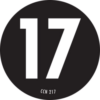 Number 17 Circle Labels 2 Diameter