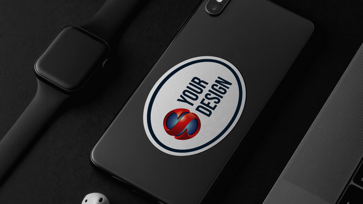 Oval Stickers Phone