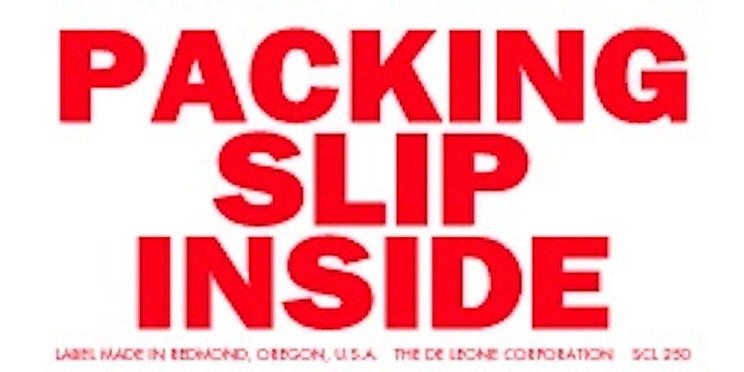 Packing Slip Inside Labels 2 x 4