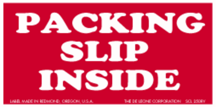 Packing Slip Inside Roll Labels 2 x 4