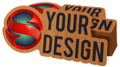 Printed Wood Stickers