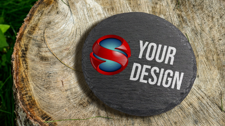 Round Slate Coasters