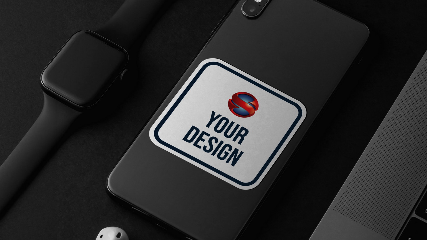 Rounded Corners Rectangle Stickers - Free shipping