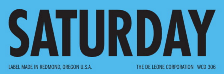 Saturday Matte Paper Labels 1 x 3