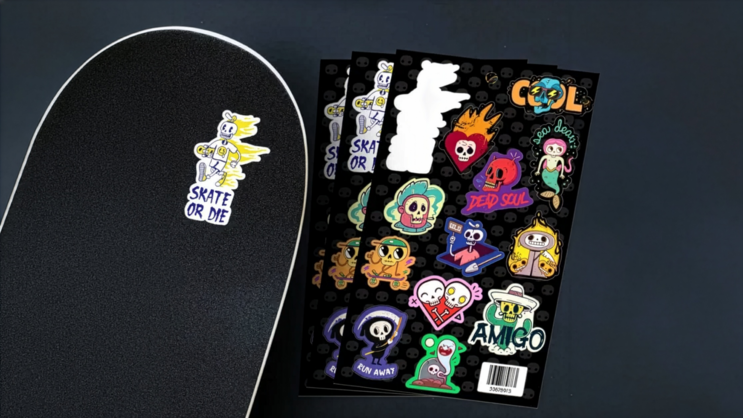 Skateboarding Sticker Sheets